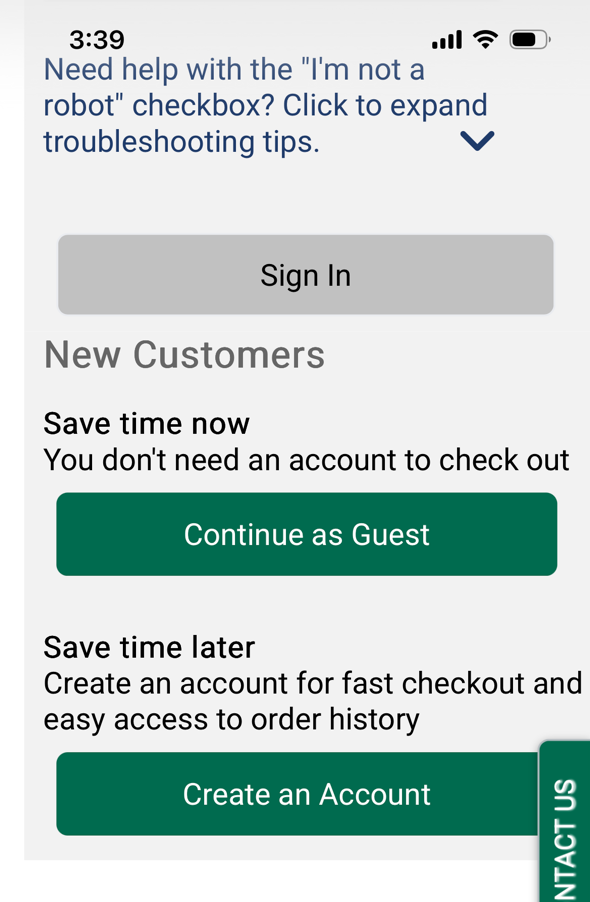 Establish an account?
