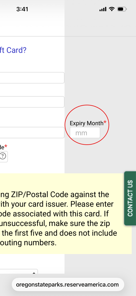 Expiration month!